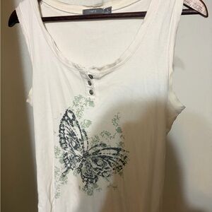 Y2k Butterfly Graphic Tank Top